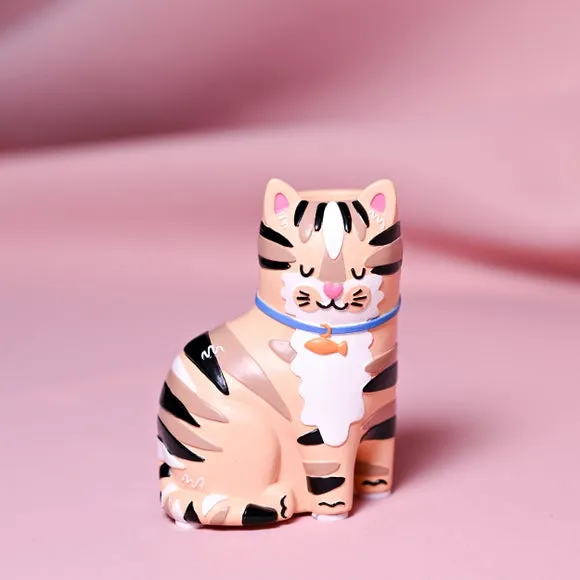 Raspberry Blossom Cat Matchstick Holder 2