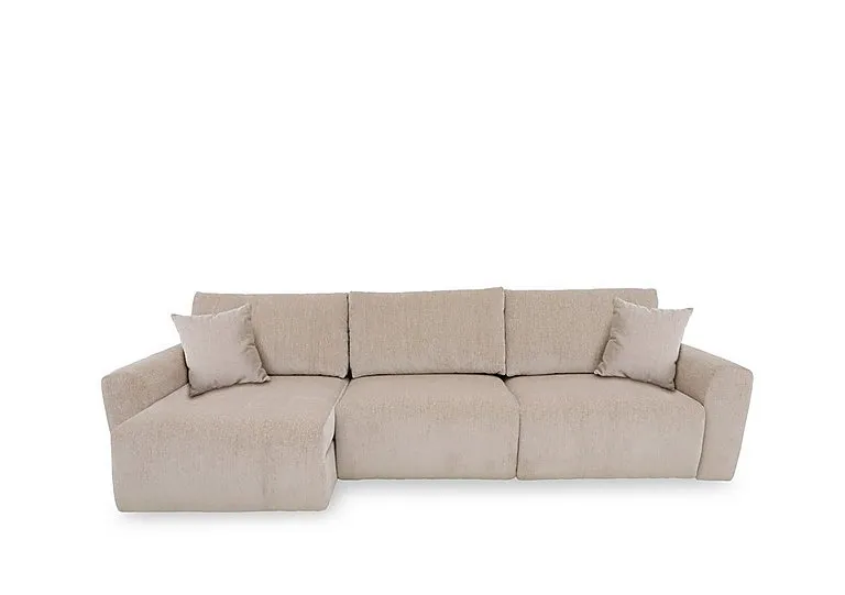 Gemini Fabric 3 Seater Power Glider Sofa with Left Hand Facing Chaise Storage