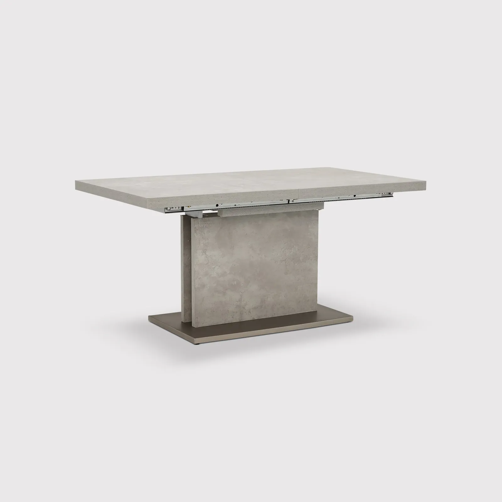 Halmstad Extending Dining Table 160Cm, Grey Concrete Effect | Barker & Stonehouse