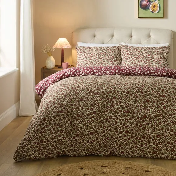Ditsy Floral Polycotton Duvet Cover & Pillowcase Set 1