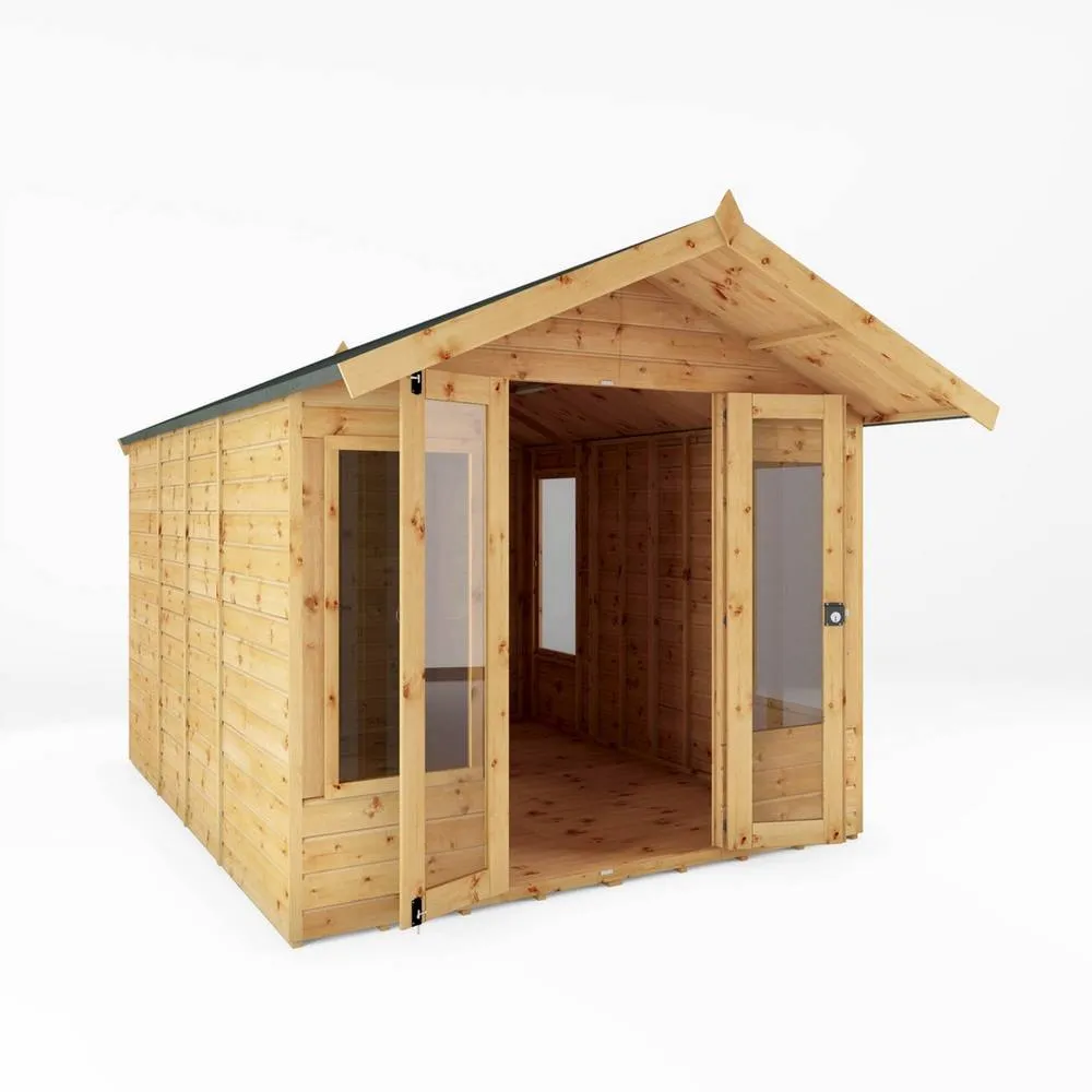 Mercia 10 x 8 Feet Premium Sussex Summerhouse - L363.2 x W249.4 x H227.8 cm in Brown 3