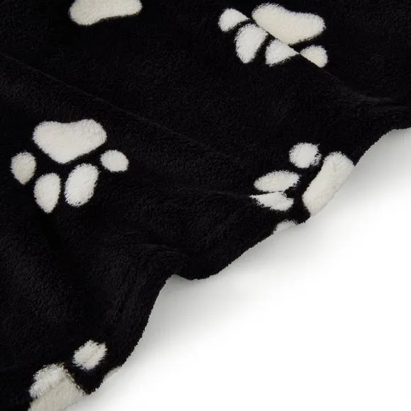 Paw Print Throw Blanket 130cm x 170cm 2