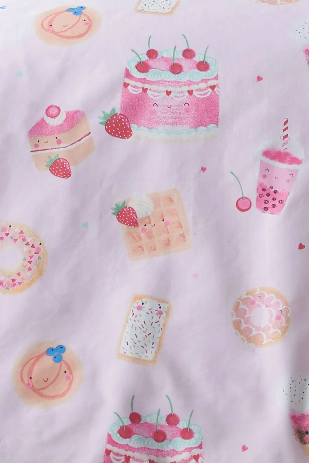Catherine Lansfield 'Sweet Treats' Fitted Sheet in Pink 2