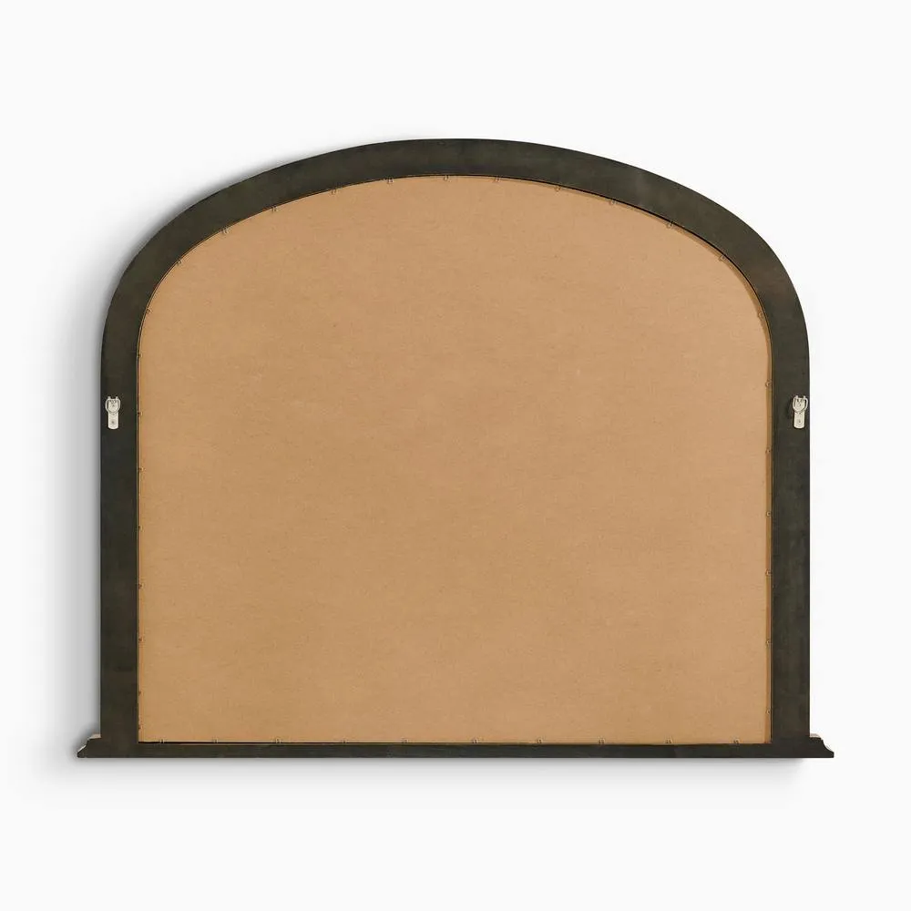FurnitureboxUK Cecily Gold Wood Large 110x90 Overmantle Arch Mirror 5