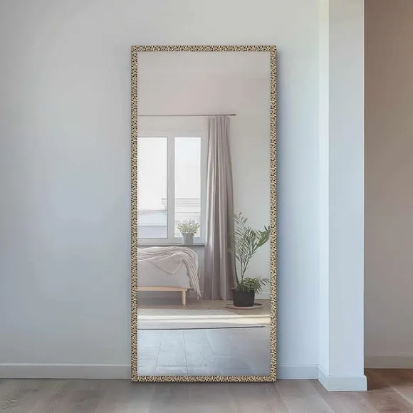 Nielsen Florentina Mosaic Effect Rectangle Full Length Wall Mirror 1