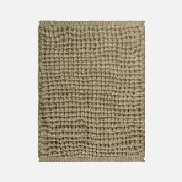 Waffle Knit Throw Blanket 130cm x 180cm 3