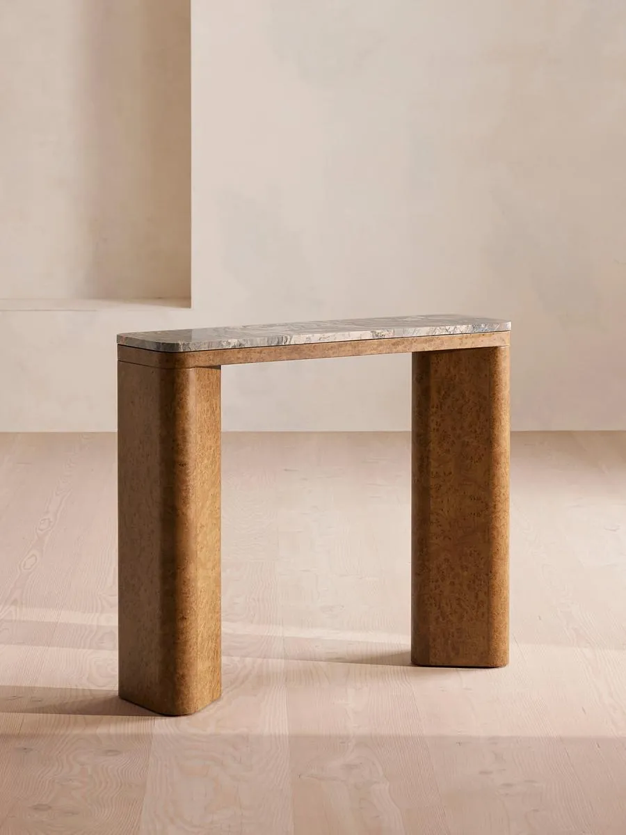 Tiber Console Table, Brazilian Quartzite