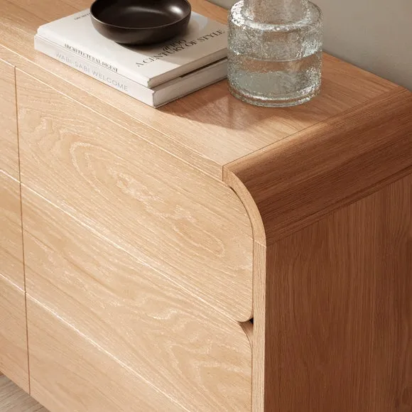 Bennett 6 Drawer Chest, Light Oak 4