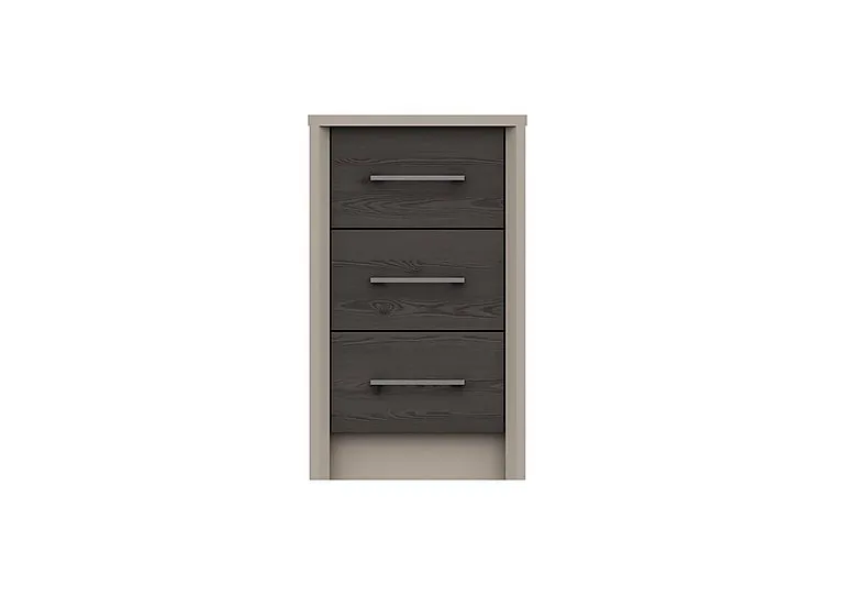 Paddington 3 Drawer Bedside Chest - Anthracite