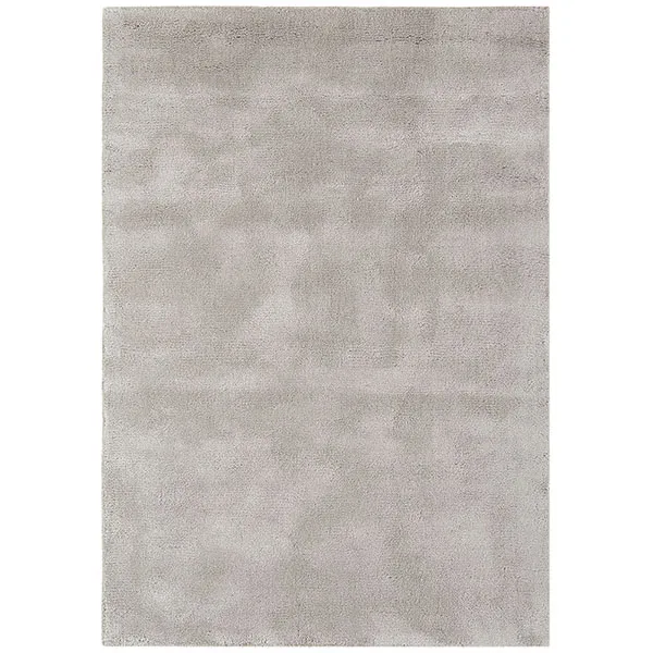 Aran Hand Woven Rug Grey - 60% Wool, 40% Viscose - 120 x 180cm - Barker & Stonehouse