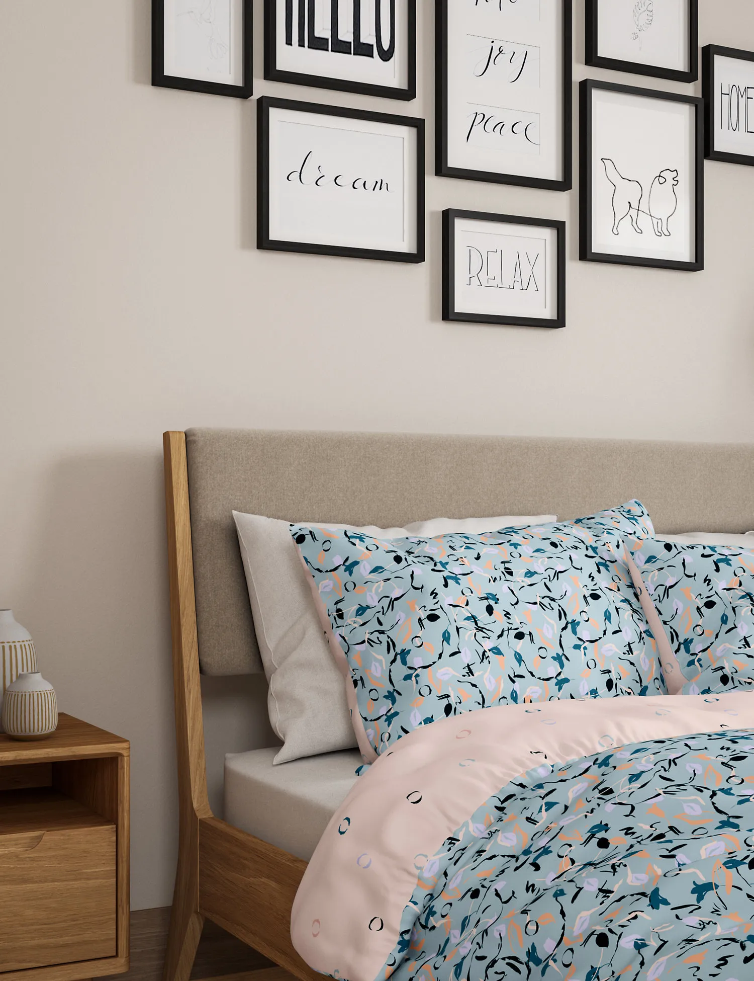 M&S Cotton Rich Floral Bedding Set