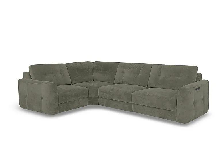 Drift Small Fabric Power Glider Left Hand Facing Corner Sofa - Sofas and Armchairs - In Time for Christmas
