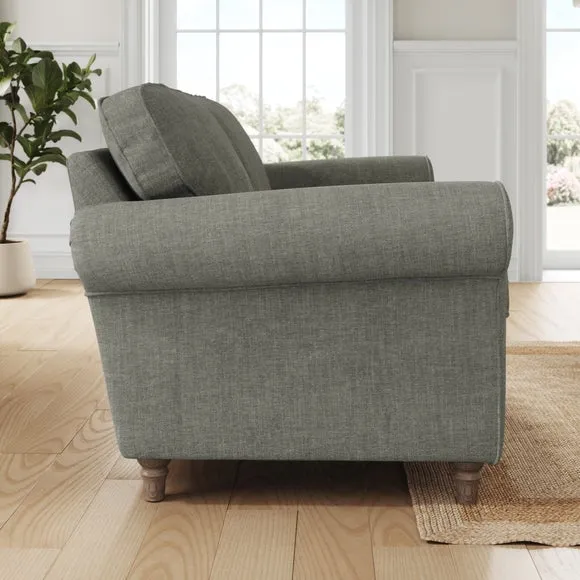 Flori Tonal Plush Chenille 2 Seater Sofa 2
