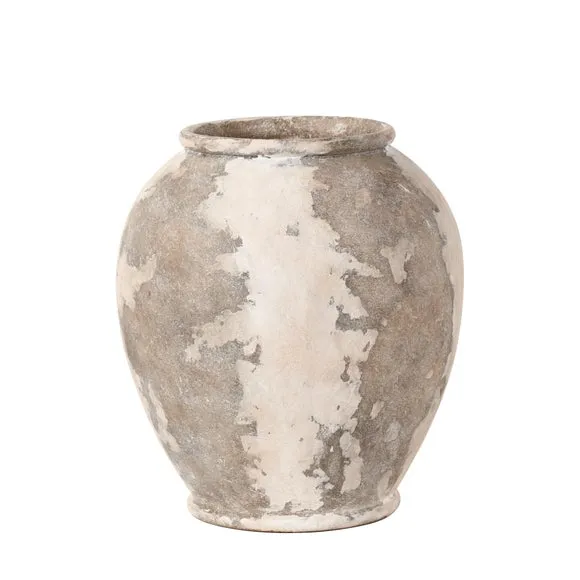 Lulia Antique Finish Stoneware Urn Vase 4