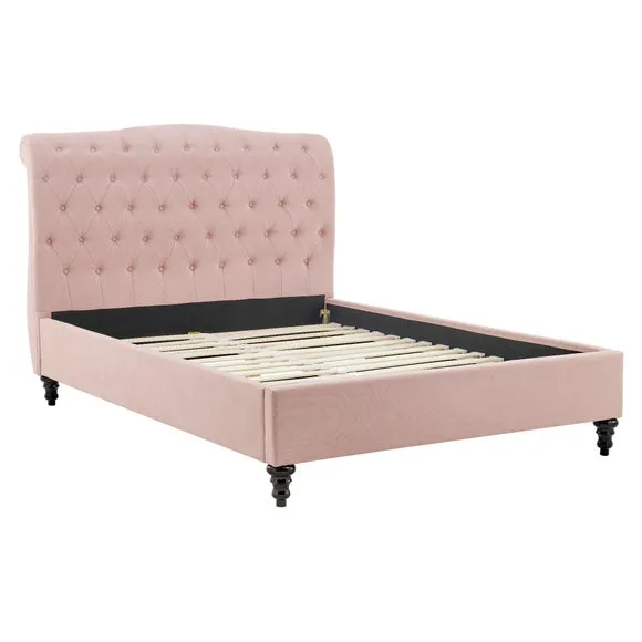 Rosa Bed Frame, Velvet 6