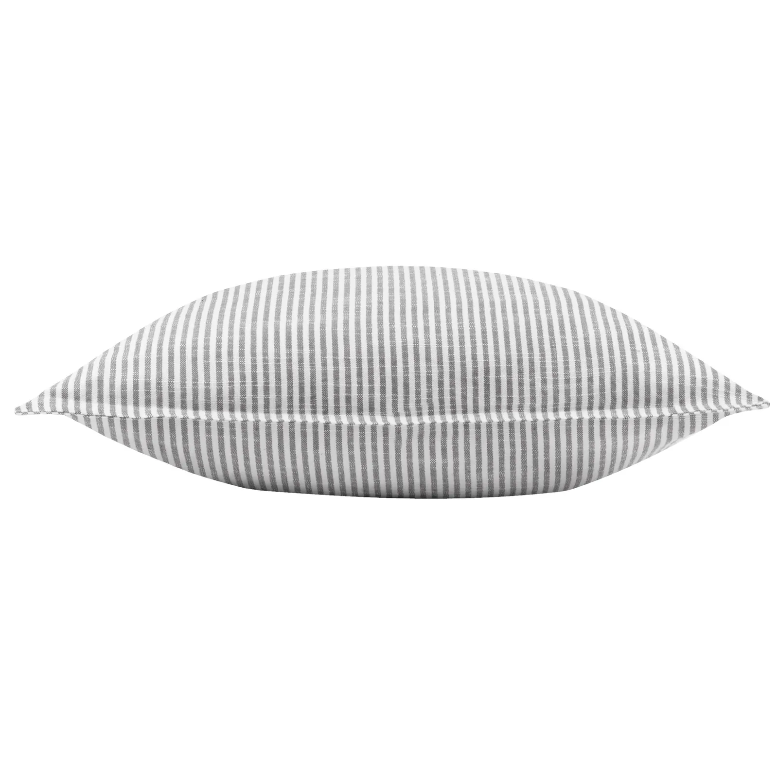 Yard Truro Stripe Reversible 100% Cotton Cushion in Grey 4