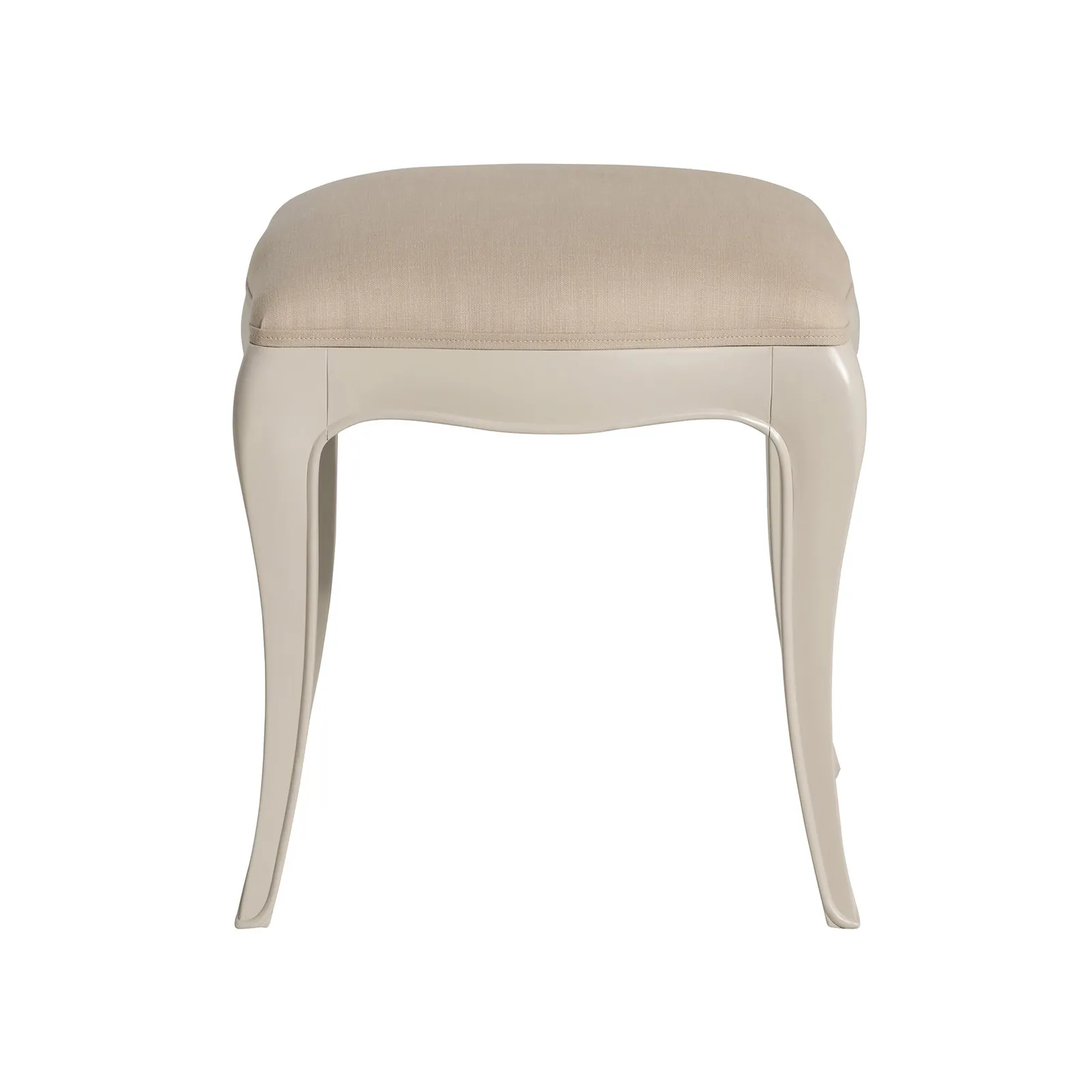 Calista Upholstered Stool, White Wood | Barker & Stonehouse 3