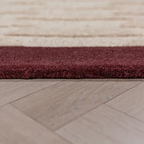 Mara Chevron Border Wool Rug 4