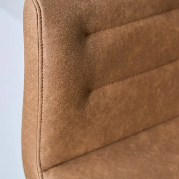 Jango Height Adjustable Bar Stool, Faux Leather 3