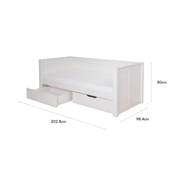 Stompa Pine Day Bed with 2 Underbed Drawers 5