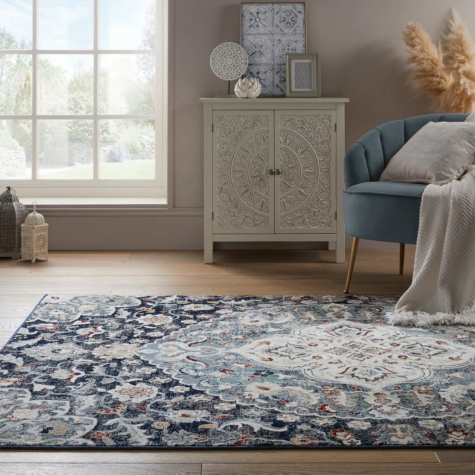 Jaleh Rug Navy