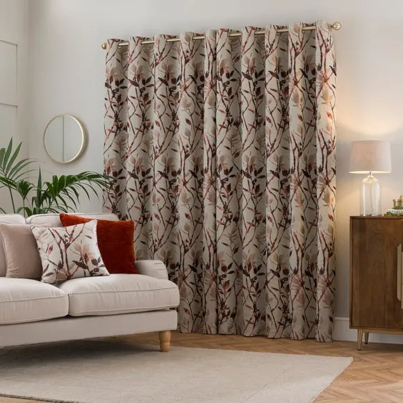 Zen Jacquard Eyelet Curtains 4