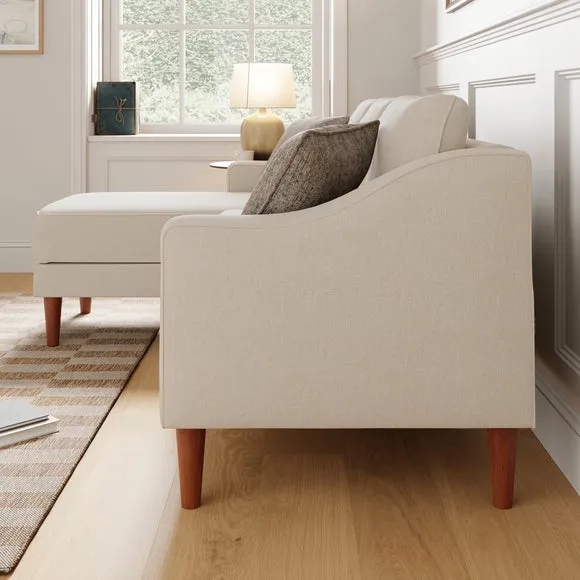 Hugo Flatweave 3 Seater Corner Chaise Sofa 2