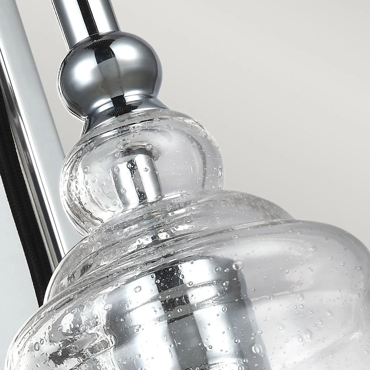 Netlighting Feiss Loras 1 Light Wall Light Chrome in Grey 3