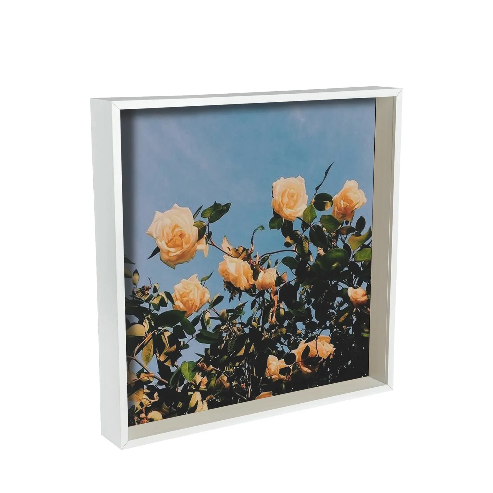 Nicola Spring 3D Deep Box Photo Frame - 16 x 16" - Pack of 1 in White 1