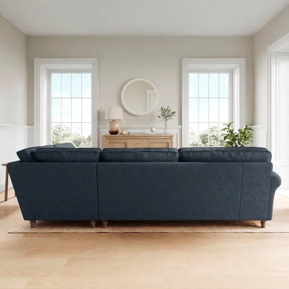 Flori Soft Chenille Corner Sofa 2