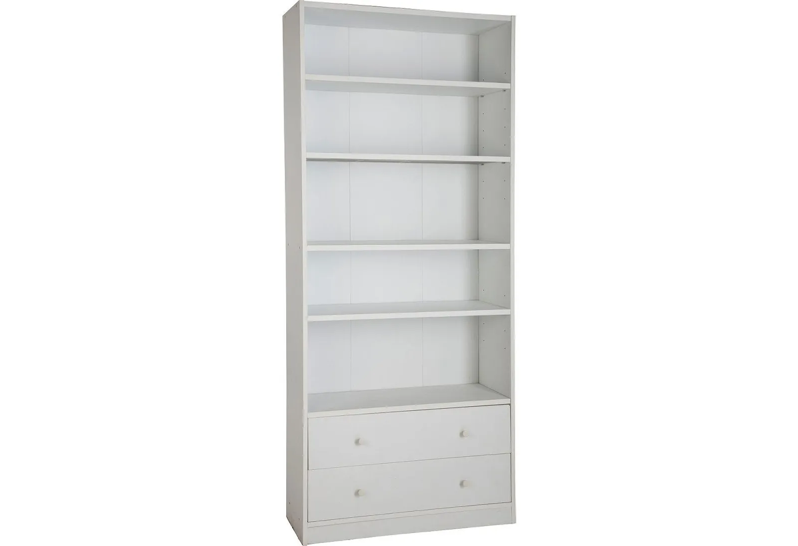 Argos Home Maine 4 Shelf 2 Drawer Bookcase - White