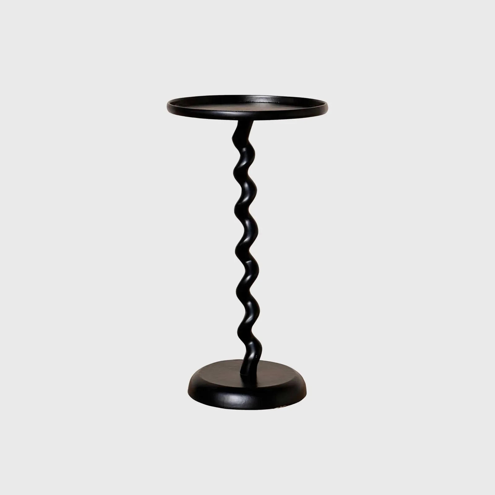 Black Spindle Side Table, Round Metal | Barker & Stonehouse