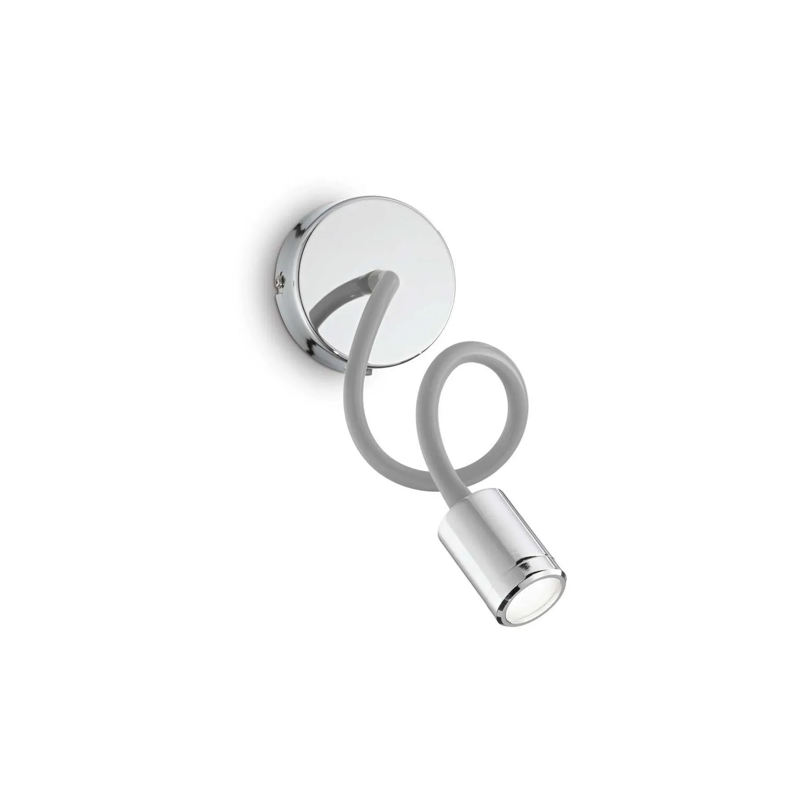 Netlighting Focus LED 1 Light Wall Reading Light Chrome in Grey