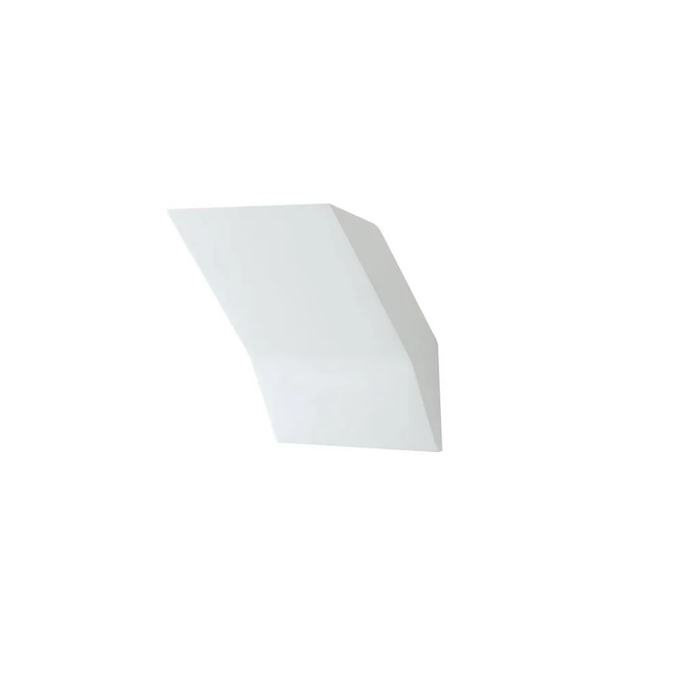 Netlighting Montblanc Paintable Plaster Uplighter Wall Lamp G9 in White
