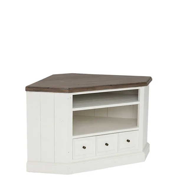 Berkshire Reclaimed Wood Low Corner TV Cabinet
