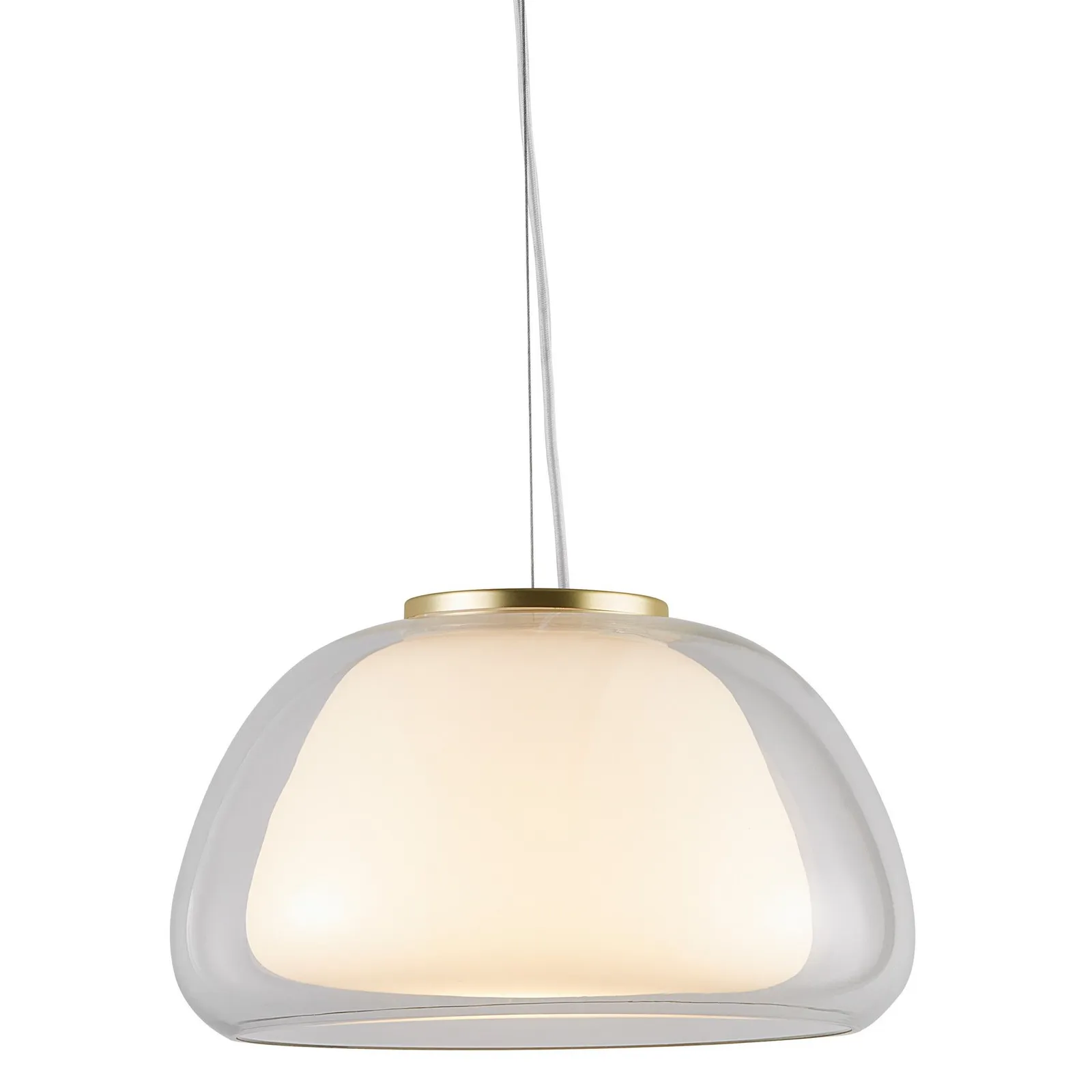 Nordlux Jelly Pendant Light Clear Glass Dining Room E27 Mains 39cm 4