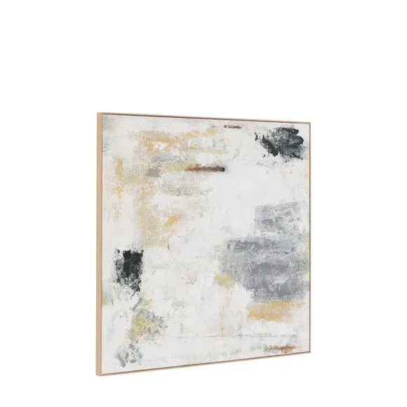 Cedar and Sage Monochrome Abstract Framed Canvas 3