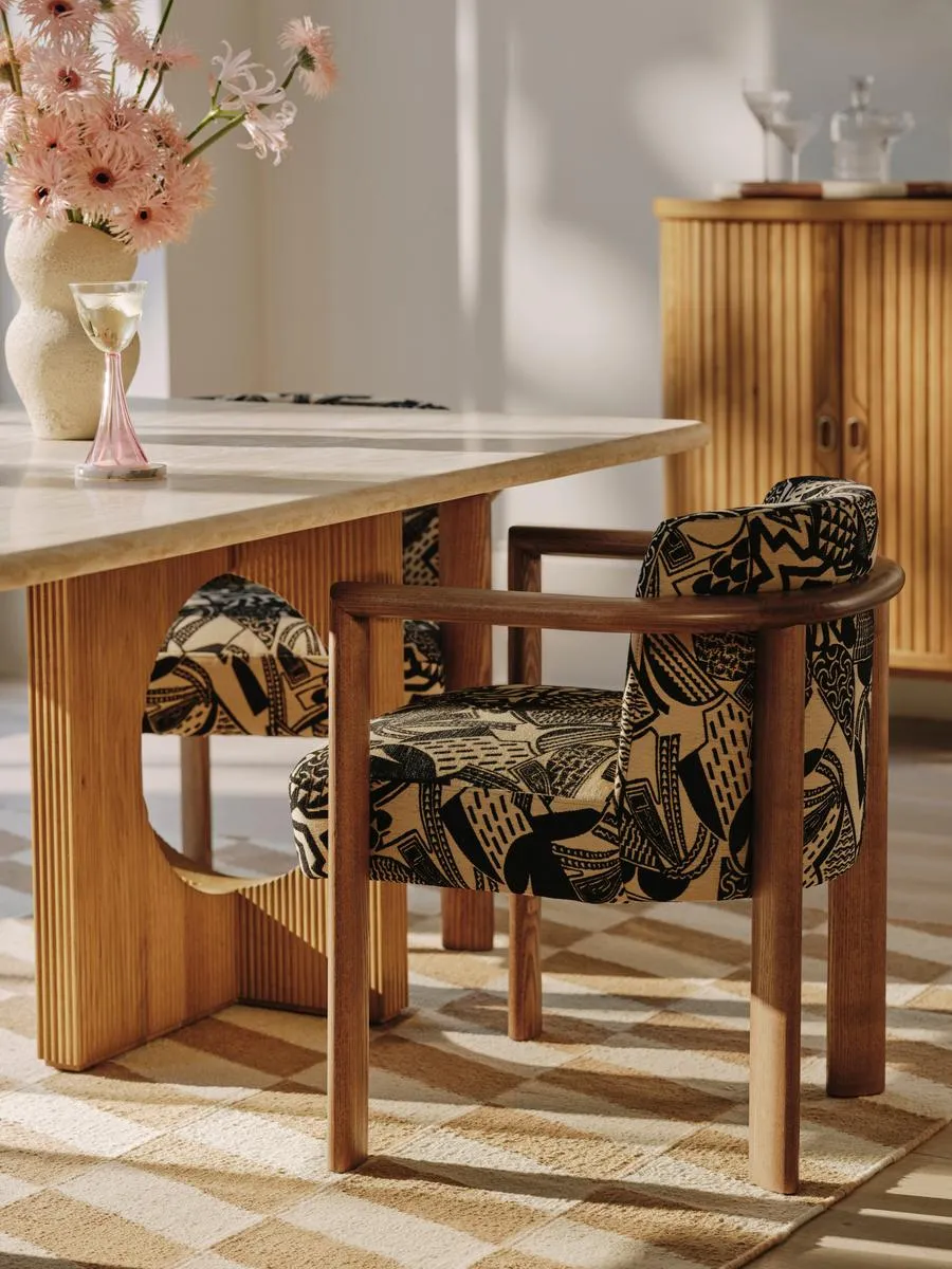Aria Dining Chair, Daxton Jacquard