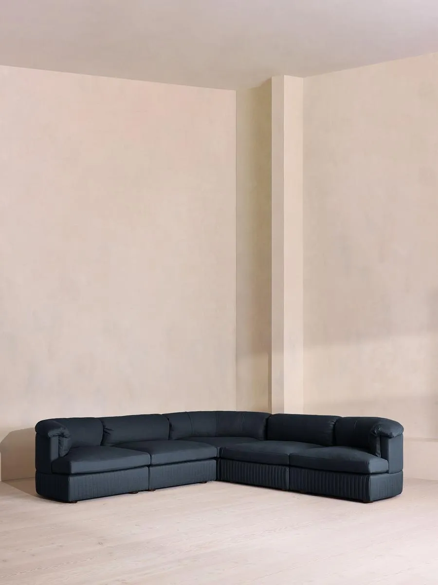 Oona Modular Sofa, Corner Sofa, Linen, Indigo