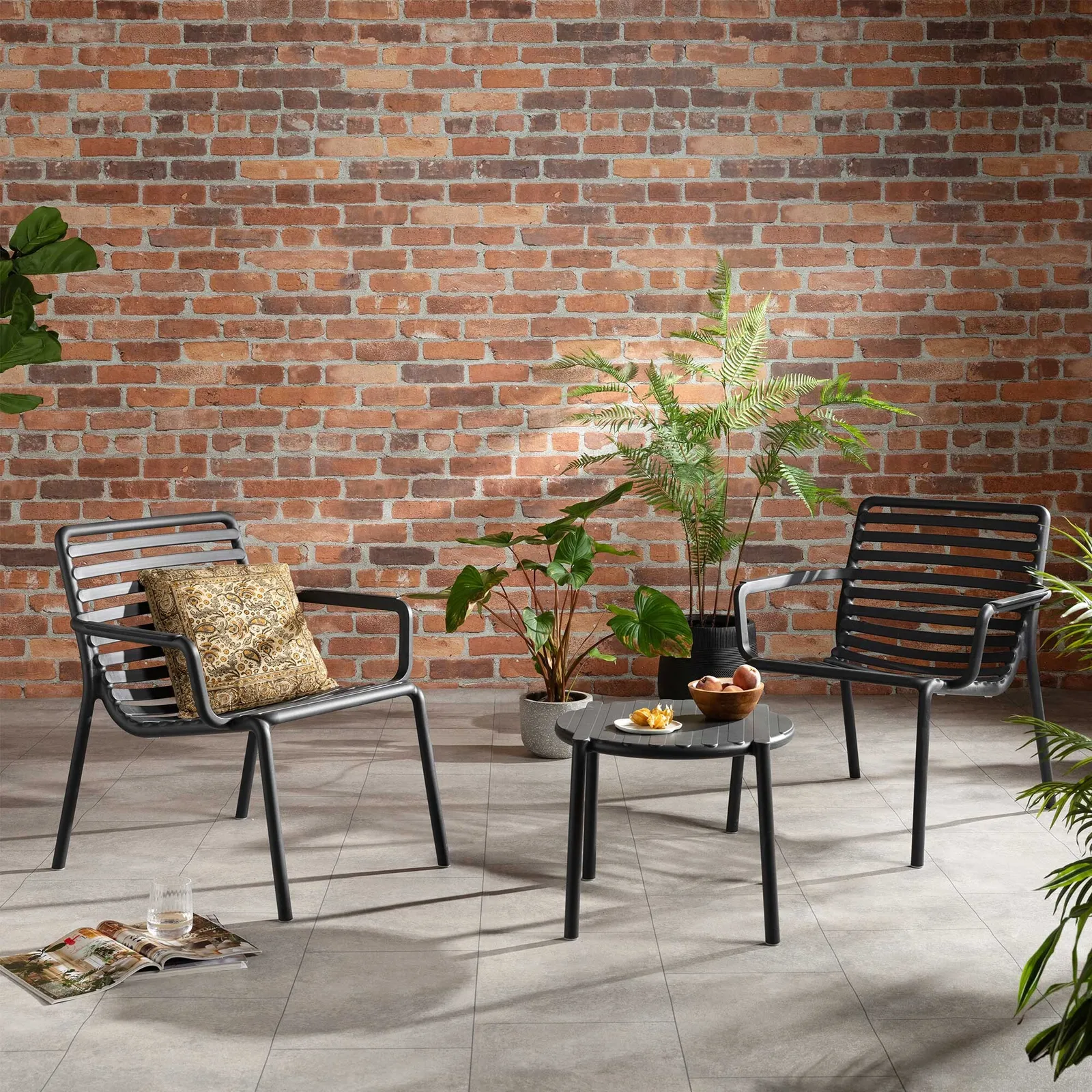 Lima Coffee Table, Round, Recycled Plastic, Black | Barker & Stonehouse 6