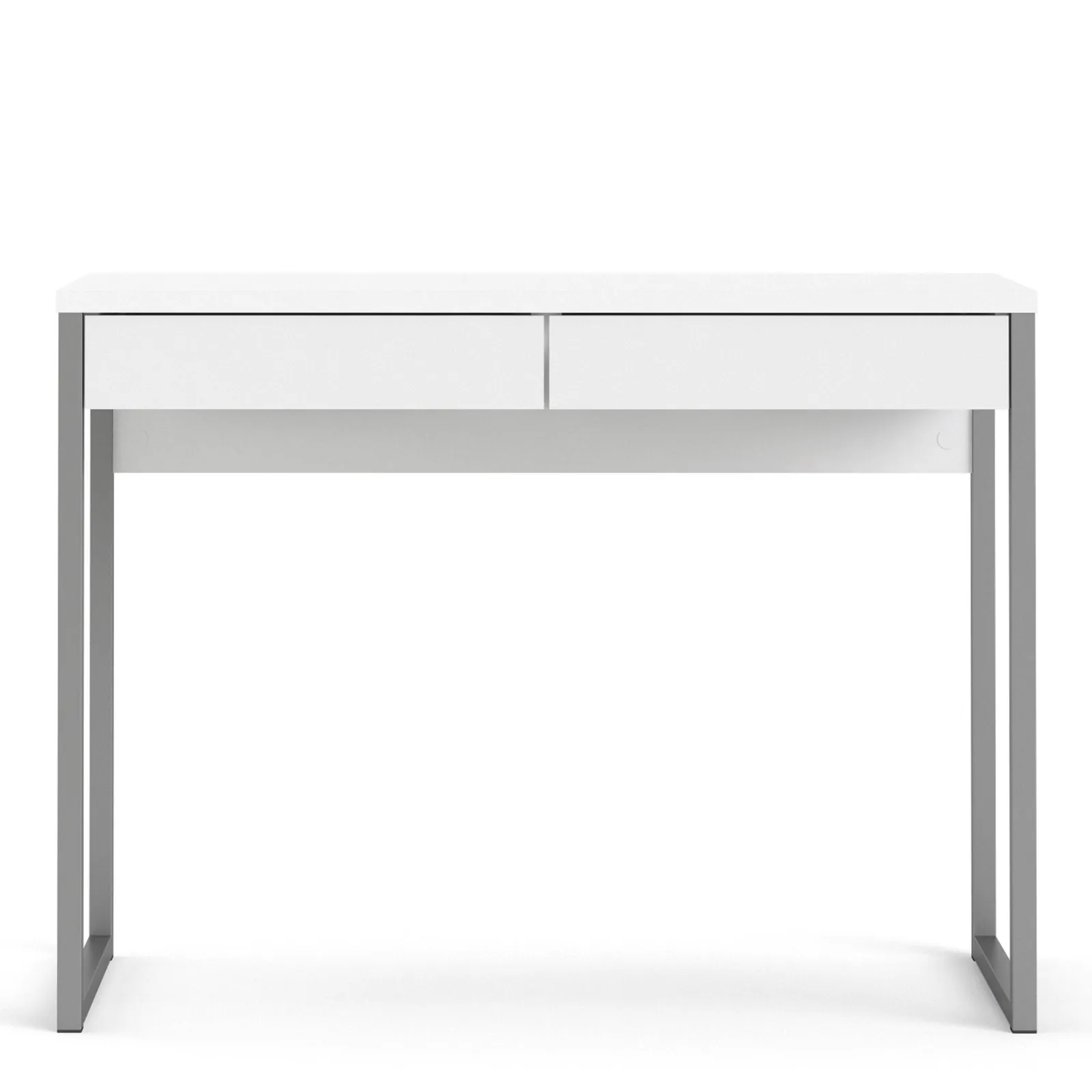 Furniture To Go Function Plus Desk 2 Drawers High Gloss in White 2