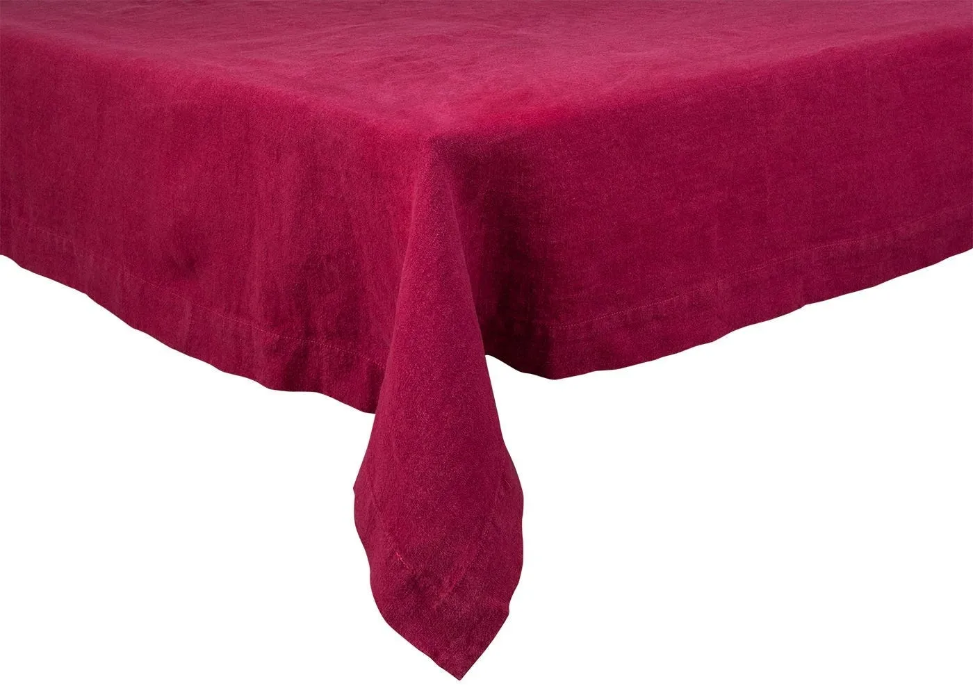Heal's Linen Tablecloth Wine Red