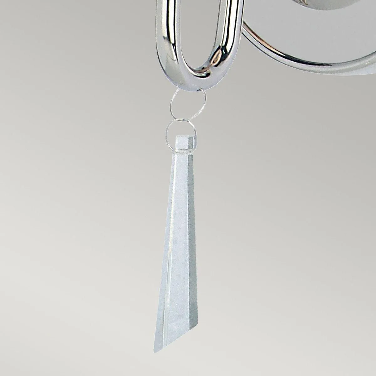 Netlighting Finsbury Park 1 Light Indoor Candle Wall Light Polished Nickel Shade Not Included E14 in Grey 3