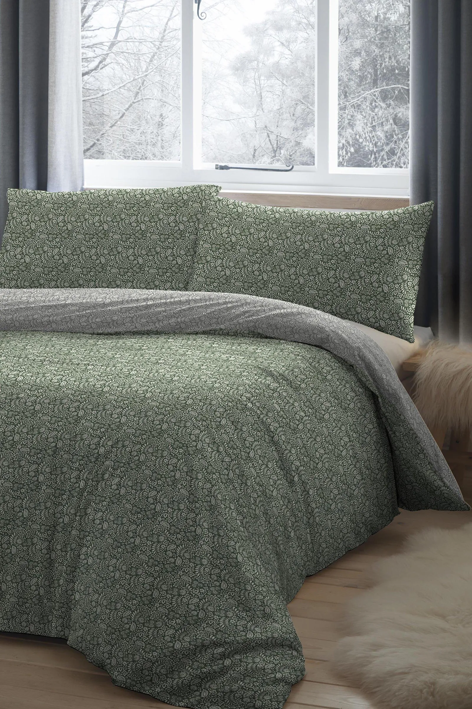 Brushed Ditsy Floral Double Duvet Set