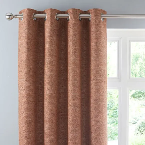 Churchgate Swithland Herringbone Eyelet Curtains (Blackout Available) 1