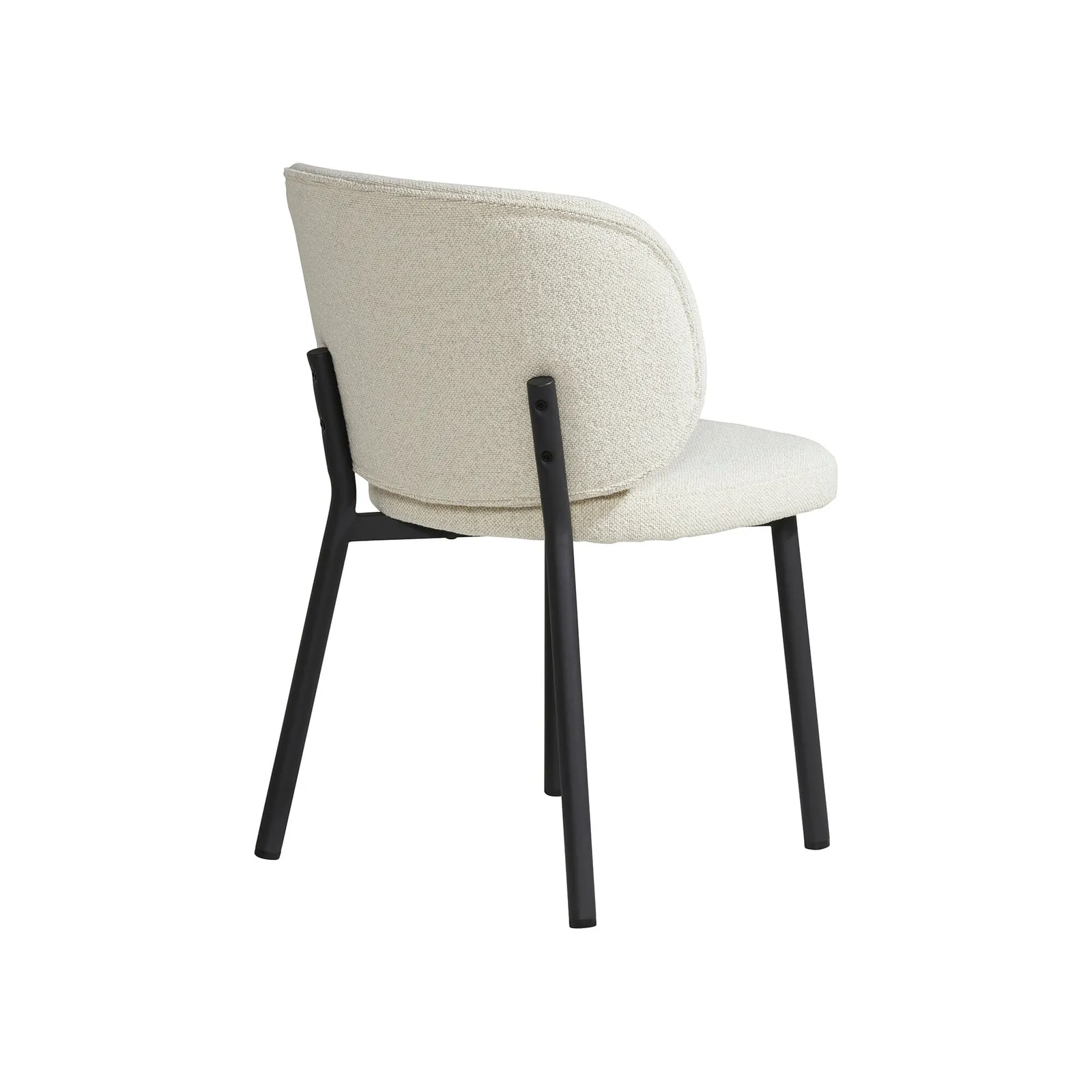 Mendal 120Cm Ext Dining Table & X4 Elodie Chairs, Round, White Ceramic | Barker & Stonehouse 5