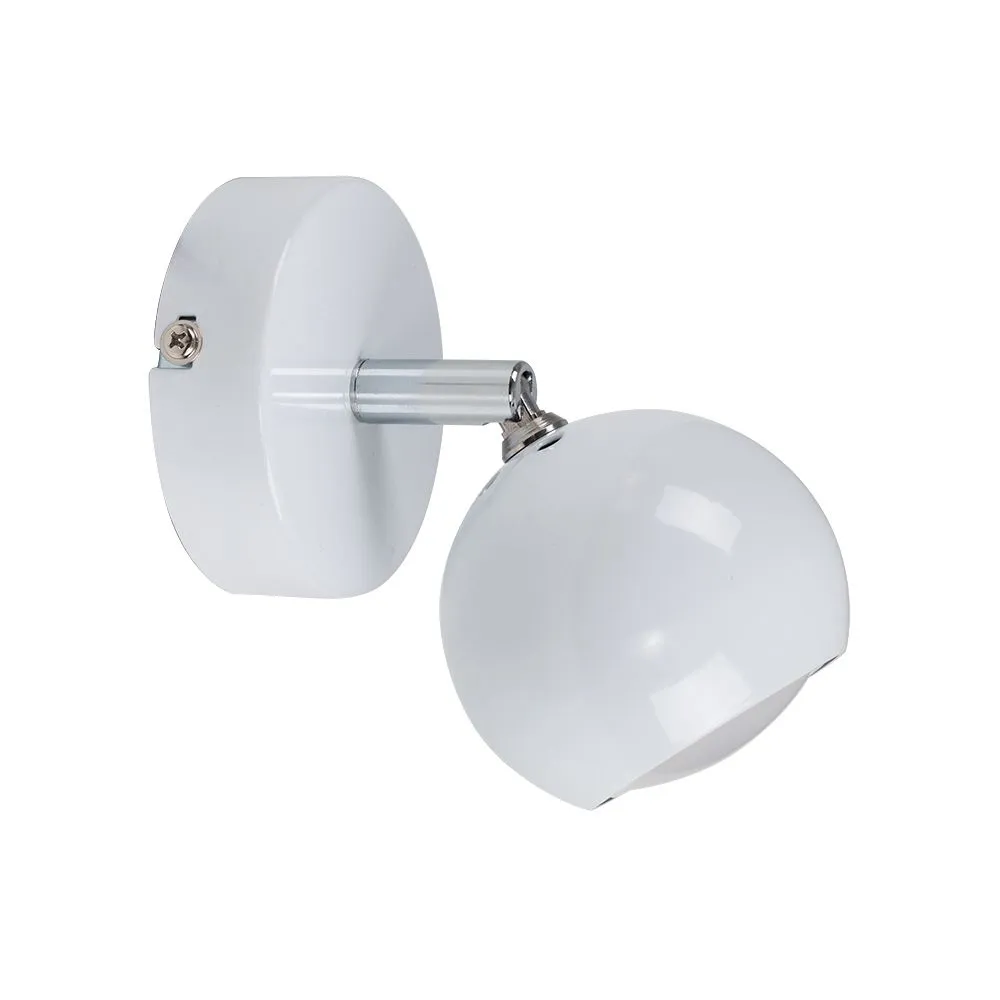 ValueLights Retro Eyeball Spotlight White Indoor Wall Spotlight 2