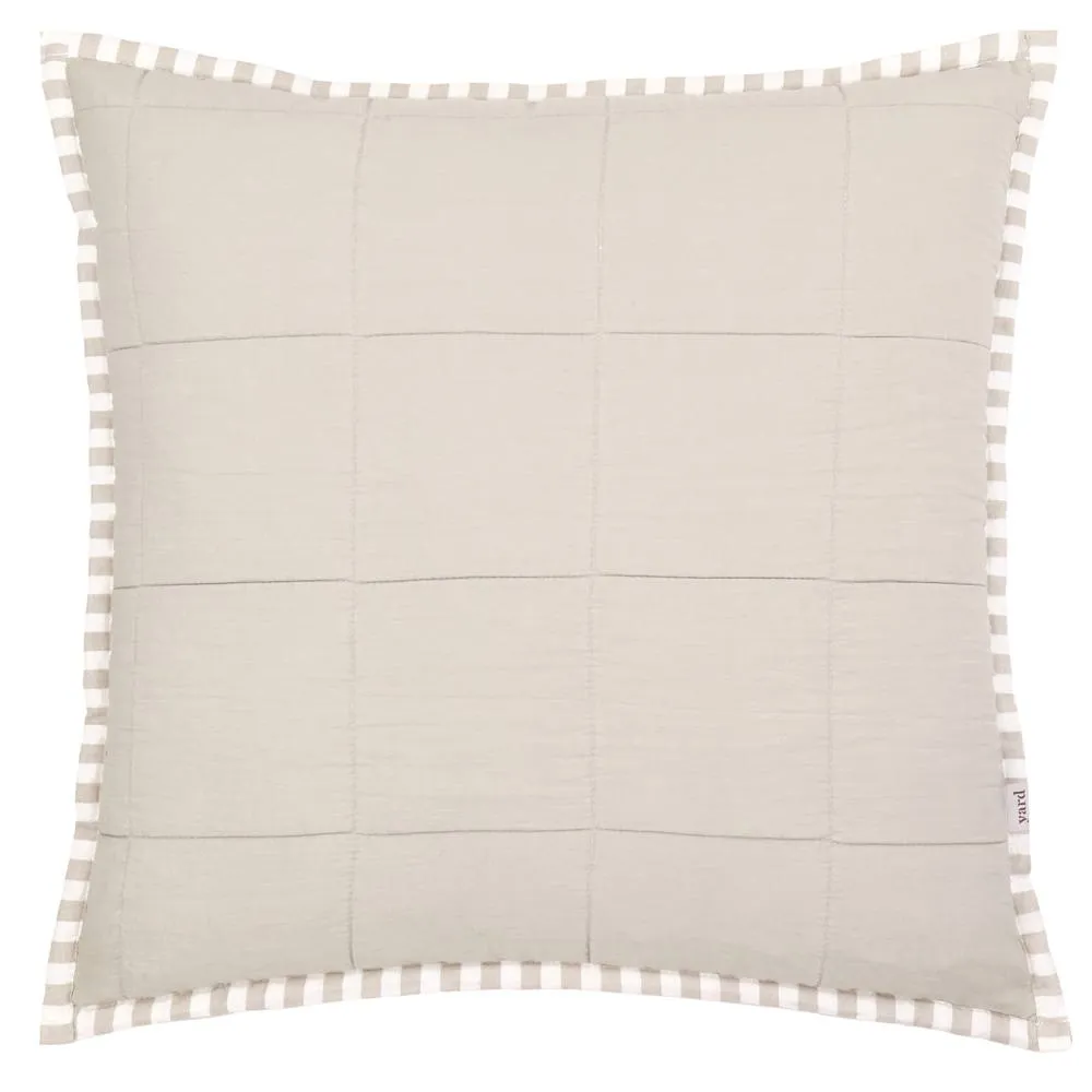 Yard Hebden Striped 100% Cotton Cushion in Natural 3