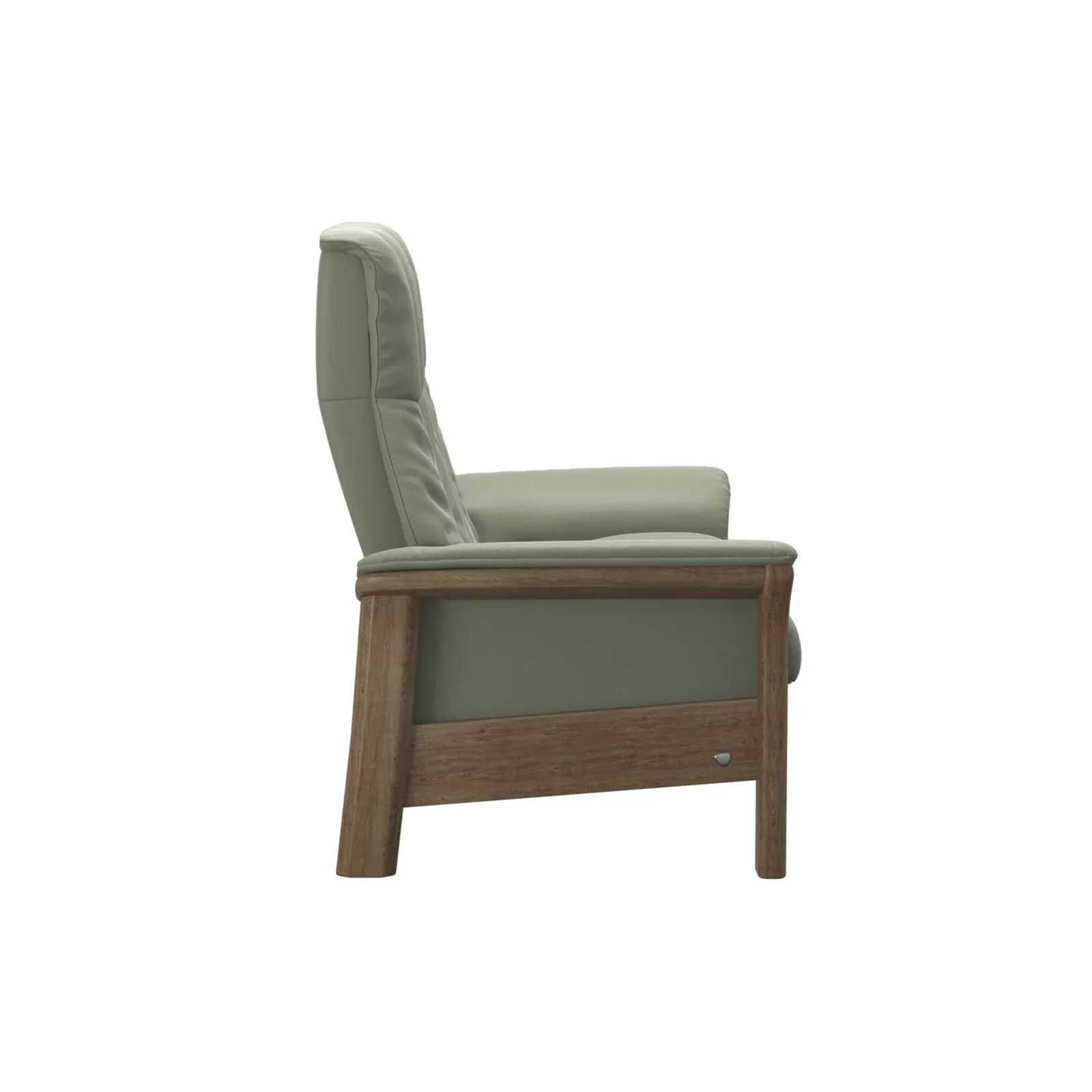 Stressless Windsor 2 Seater Recliner Sofa, Grey Leather | Barker & Stonehouse 3