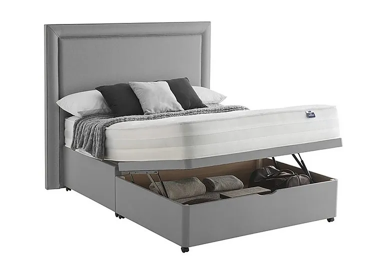 Mirapocket Serenity 1200 Half Ottoman Divan Set - Double - Slate Grey